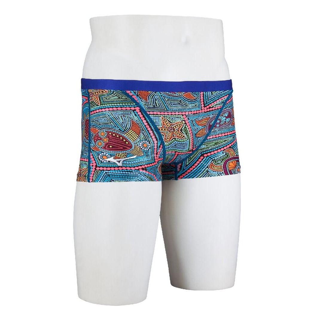 【Ri collection】競泳練習用ショートスパッツ ターコイズ XS