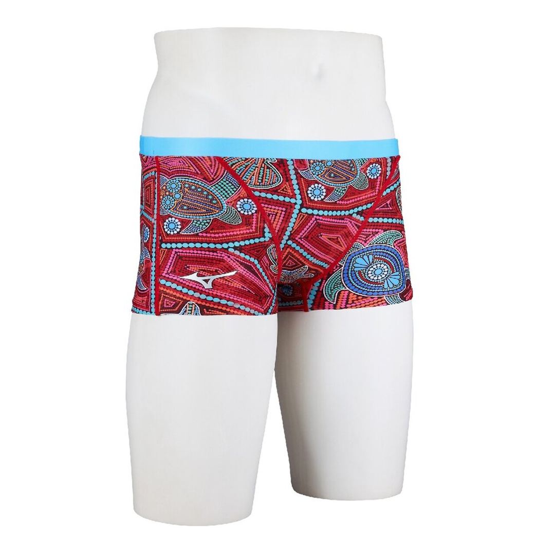 【Ri collection】競泳練習用ショートスパッツ レッド XS