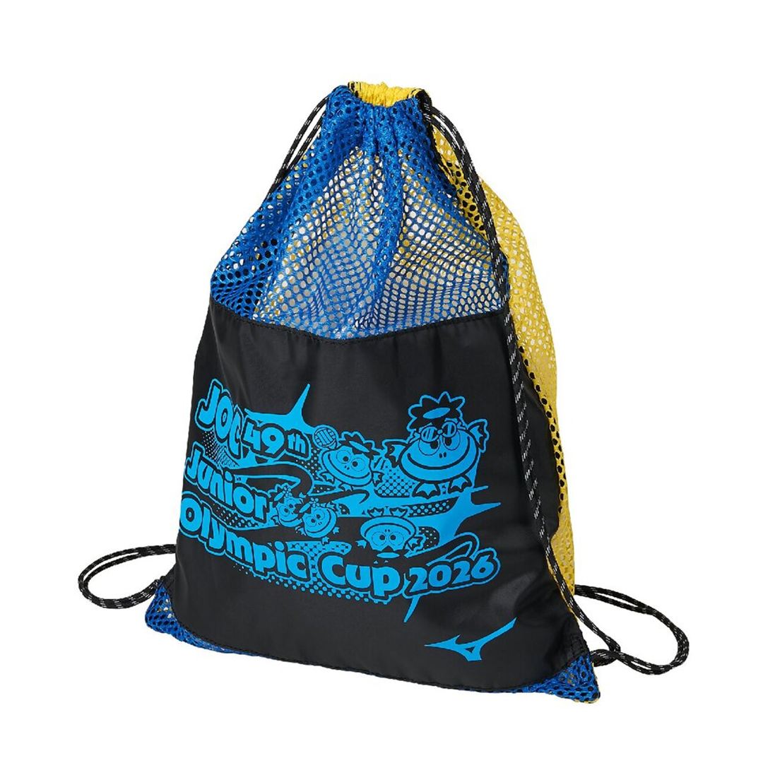 【ジュニアオリンピック大会記念品】メッシュバッグS ブルー×イエロー