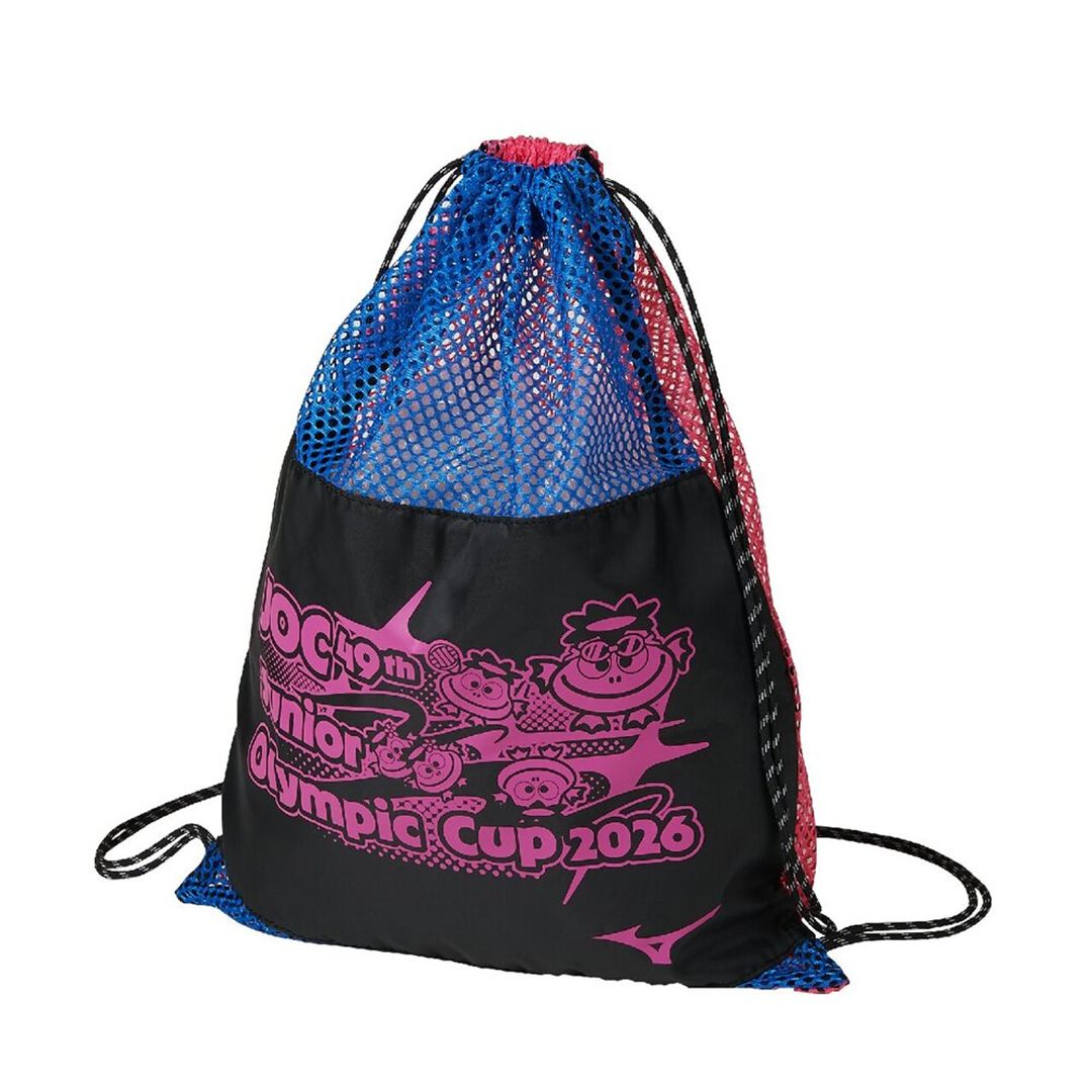 【ジュニアオリンピック大会記念品】メッシュバッグS ブルー×ピンク