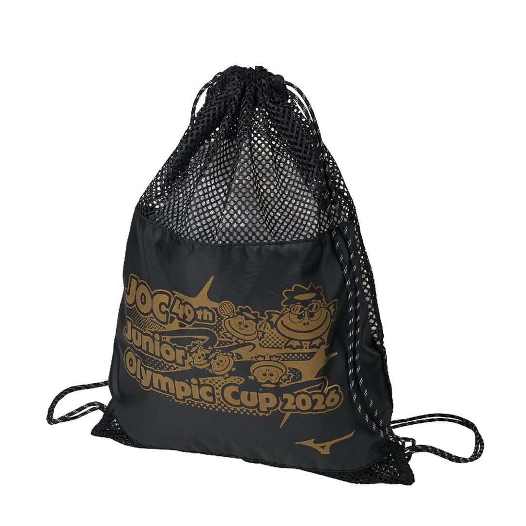 【ジュニアオリンピック大会記念品】メッシュバッグS ブラック×ブラック