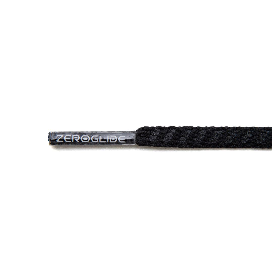 ゼログライドシューレース(平型／幅：4mm) ブラック 100