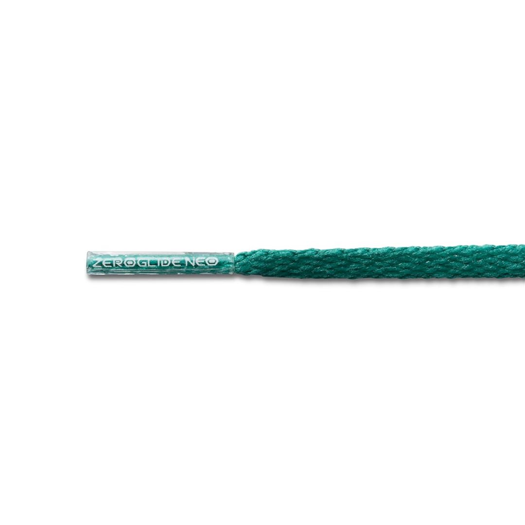 ゼログライドネオシューレース(平型／幅：4mm) グリーン 140