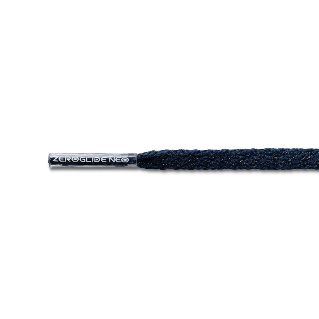 ゼログライドネオシューレース(平型／幅：4mm) ネイビー 140