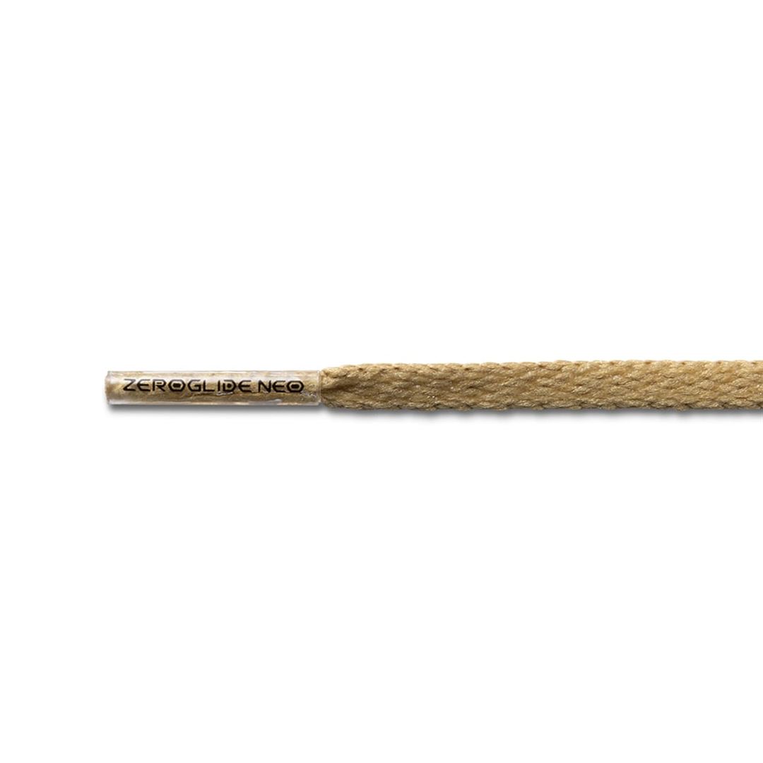 ゼログライドネオシューレース(平型／幅：4mm) ゴールド 140