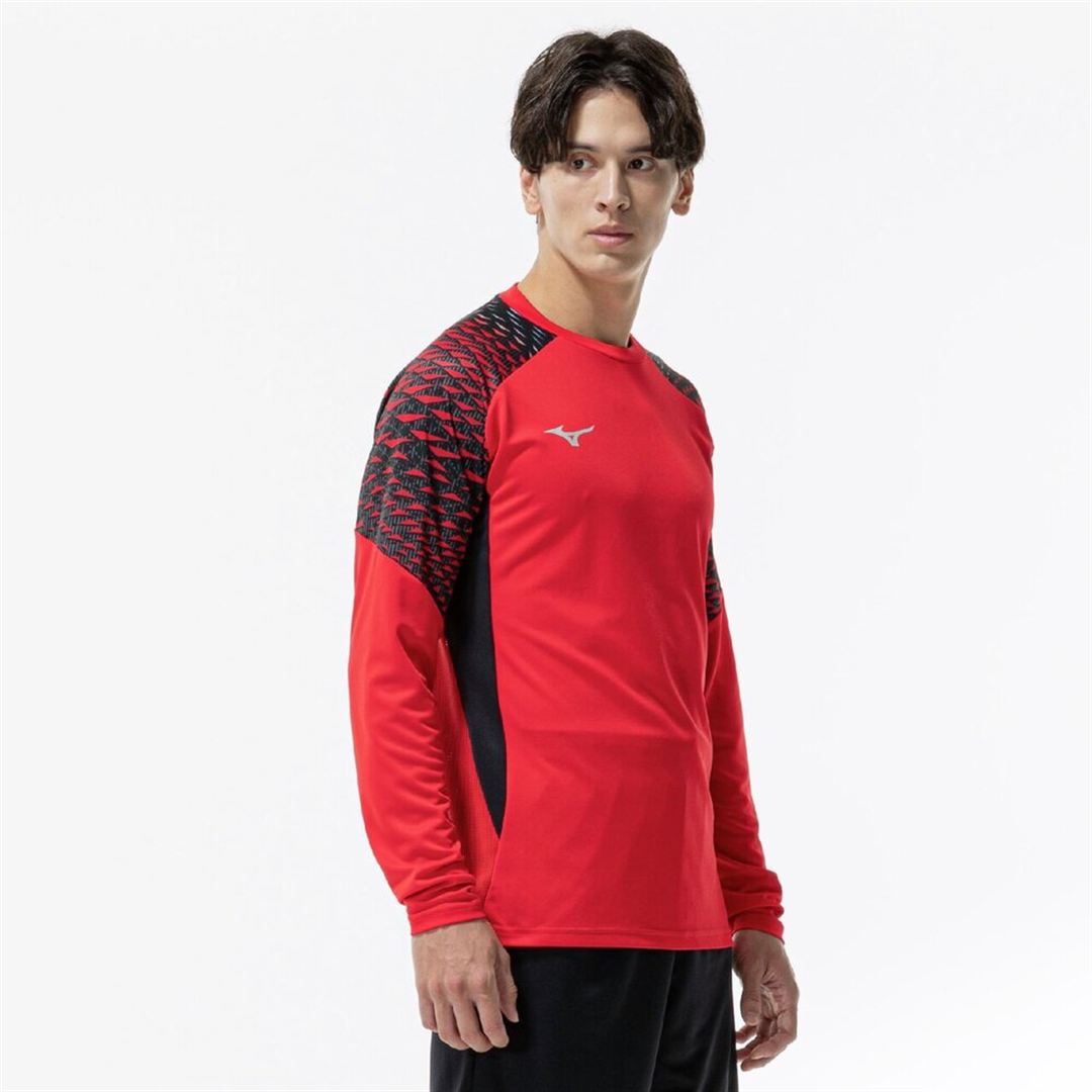フィールドシャツ(長袖) チャイニーズレッド×ブラック XL