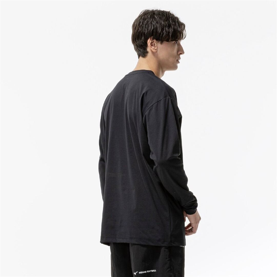 ストレッチソフトドライTシャツ(長袖) ブラック×ブラック XL