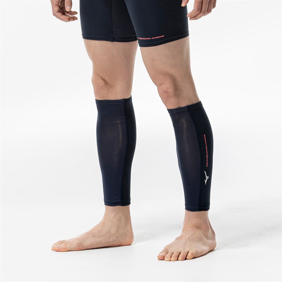 【発熱】サーマルチャージレッグウォーマー ネイビー M