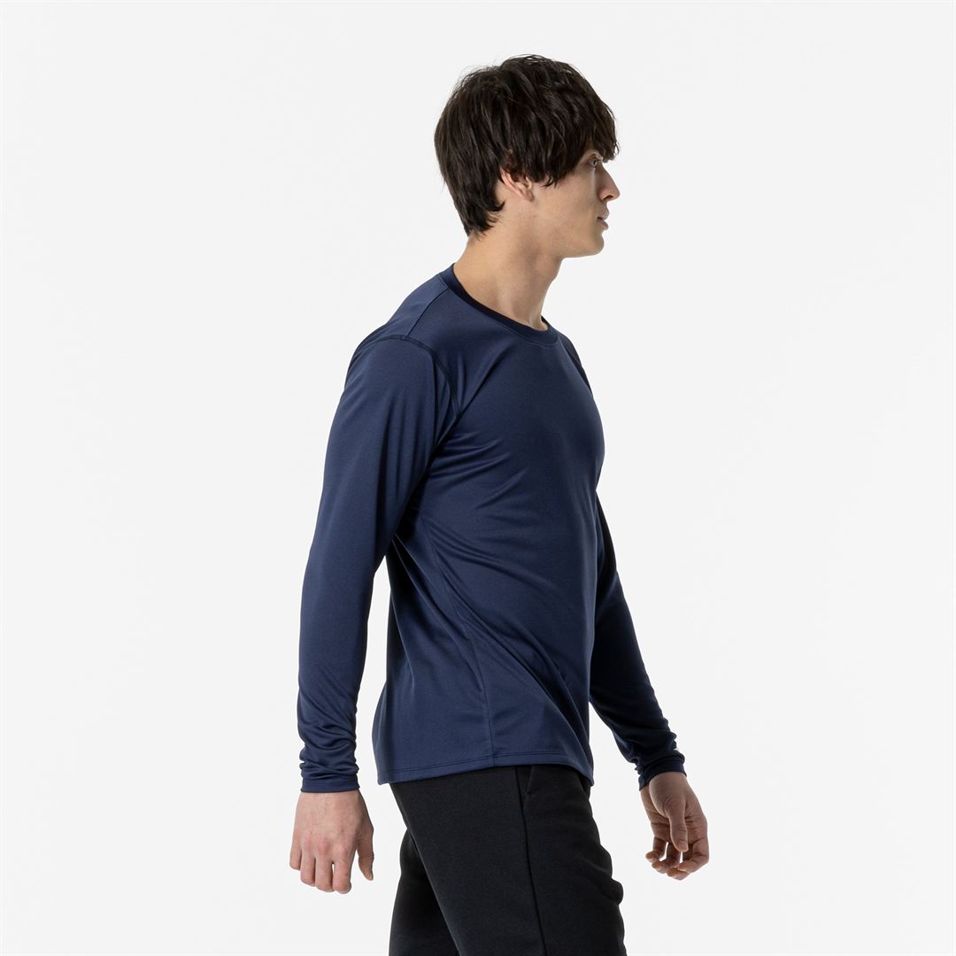 プラクティスシャツ(長袖／バレーボール) ドレスネイビー 2XL