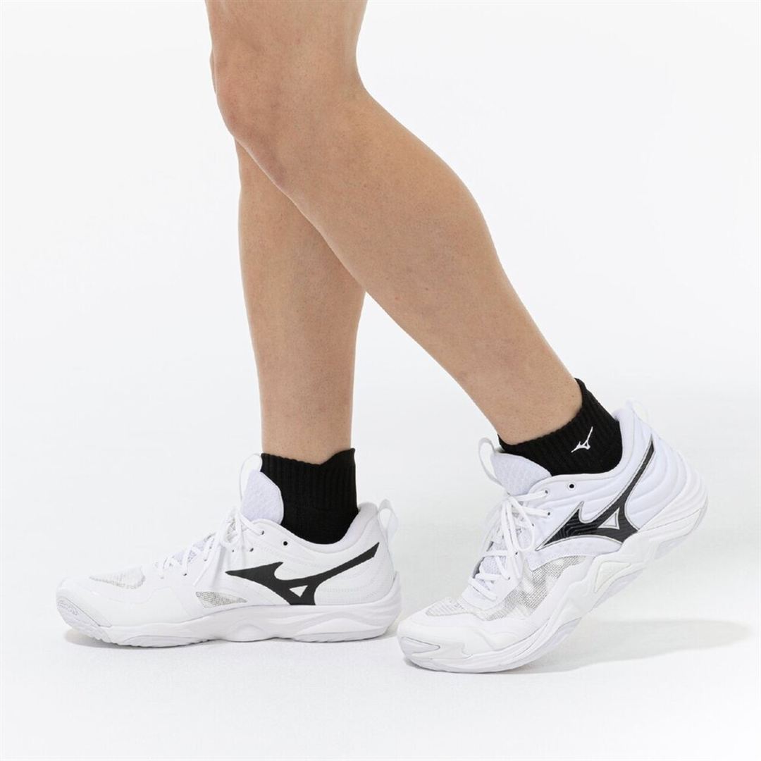 MIZUNO NEO JUMP SOCKS(バレーボール) ブラック×ブルー 23-25