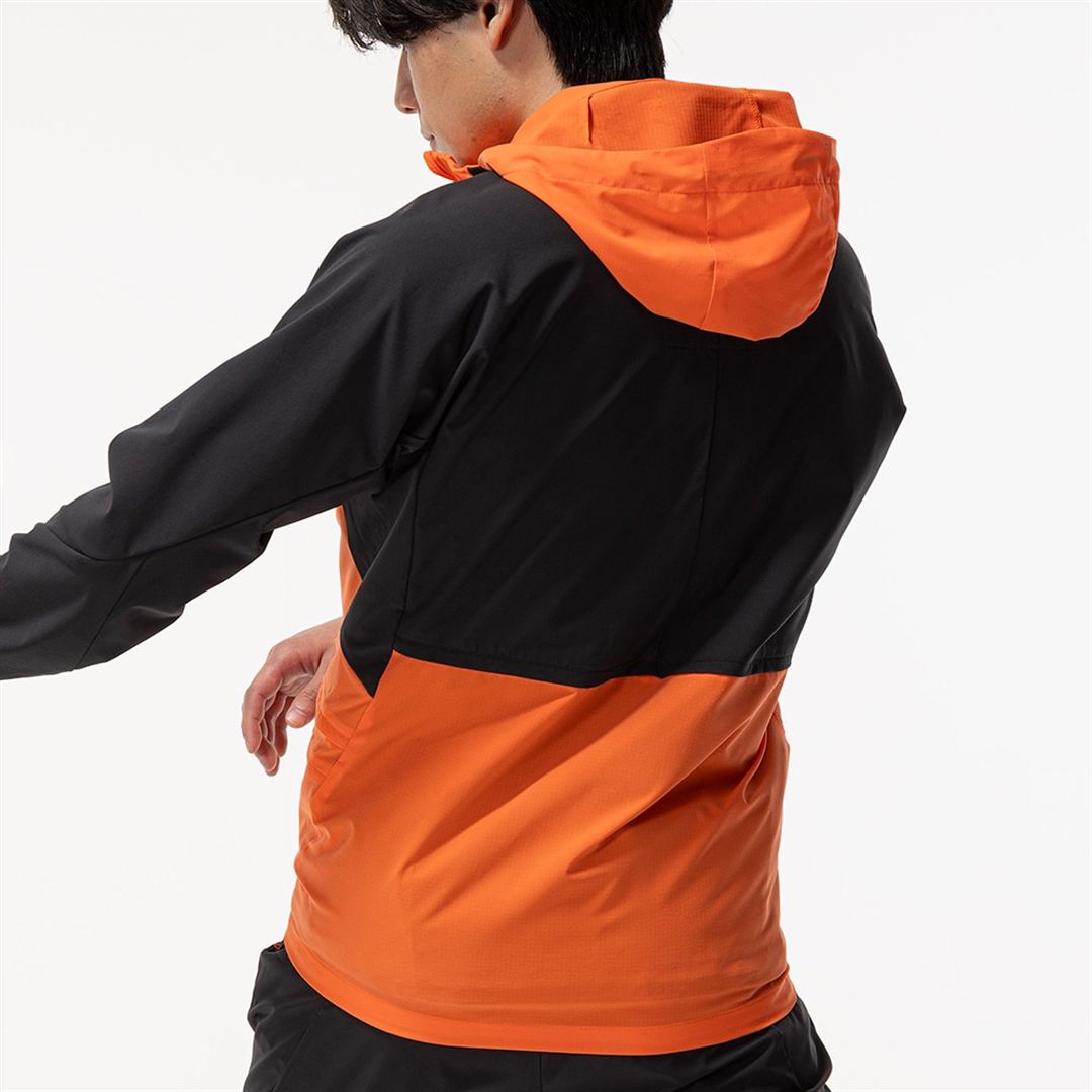 ハイブリッド3WAYジャケット サンストーンオレンジ×ブラック XL