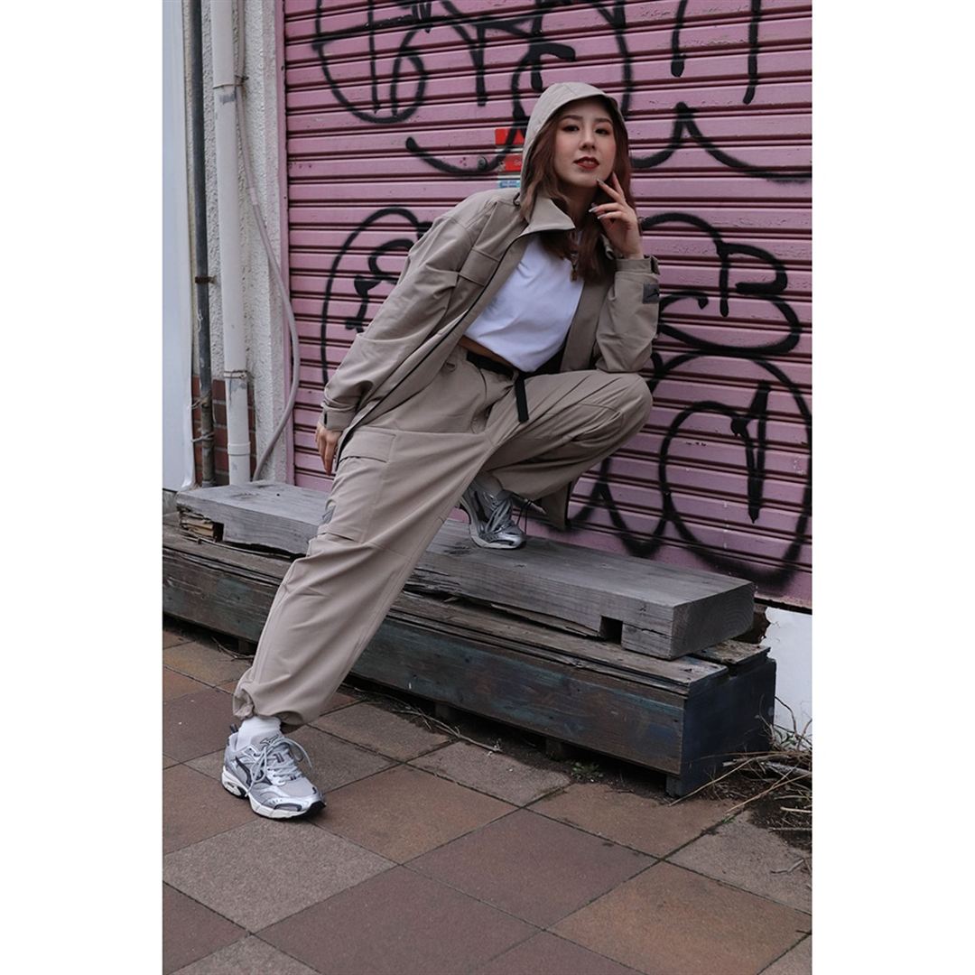 ルーズフィットロングパンツ ヴィンテージカーキ S