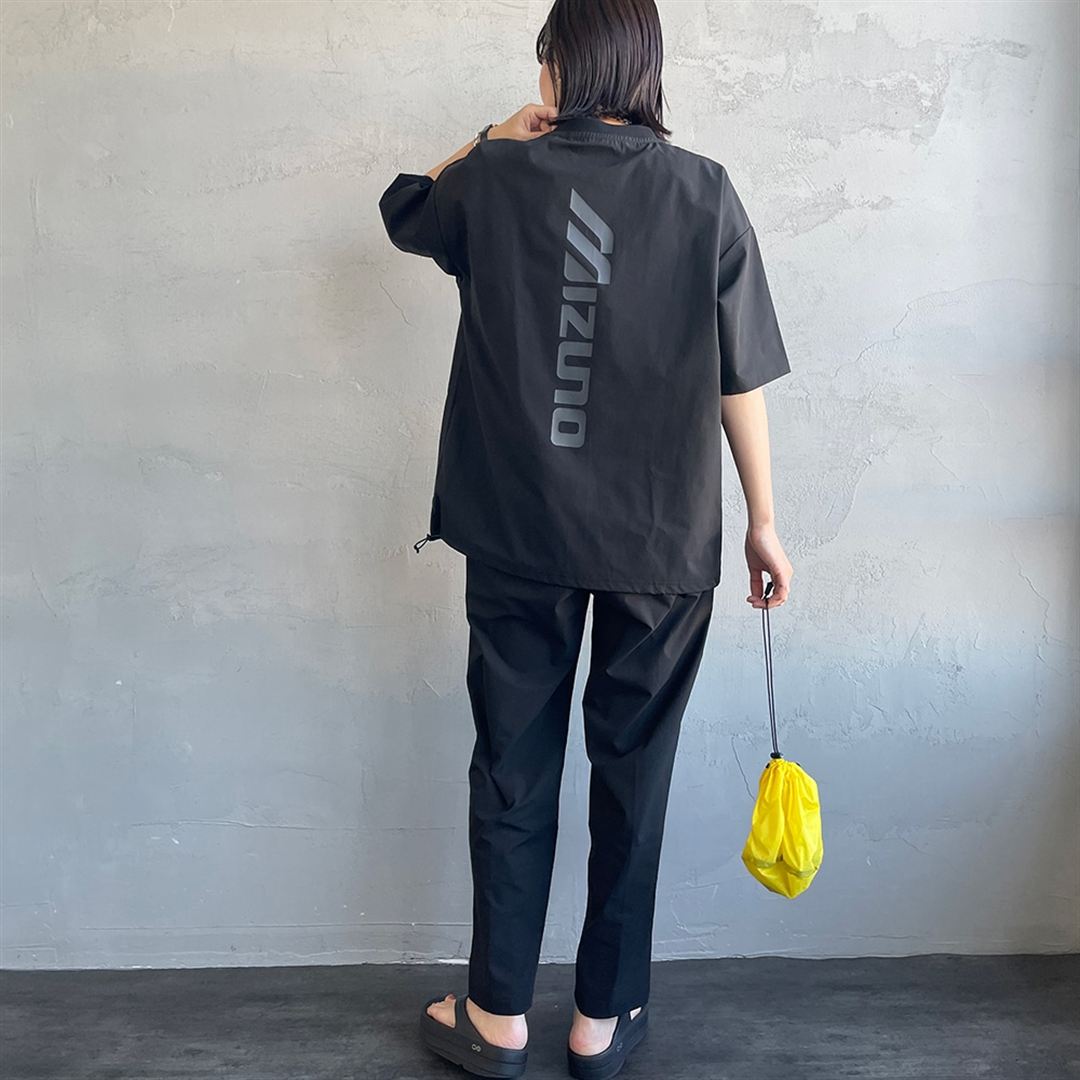 【JEANS FACTORY】ウォーターリパレントストレッチウーブンパンツ ブラック XL