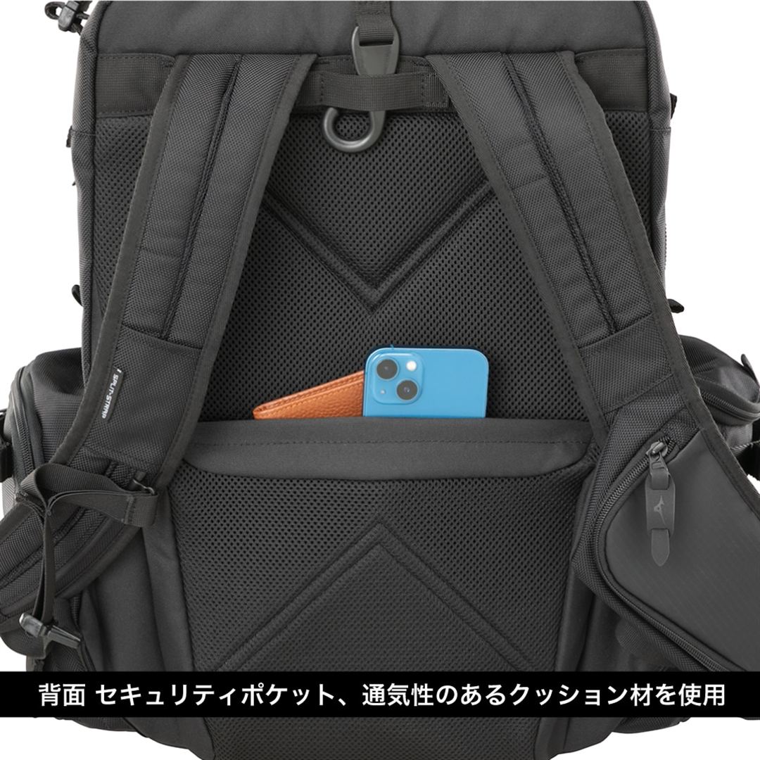 【ミズノ公式オンライン限定】ワーキングバックパック(35L) ブラック