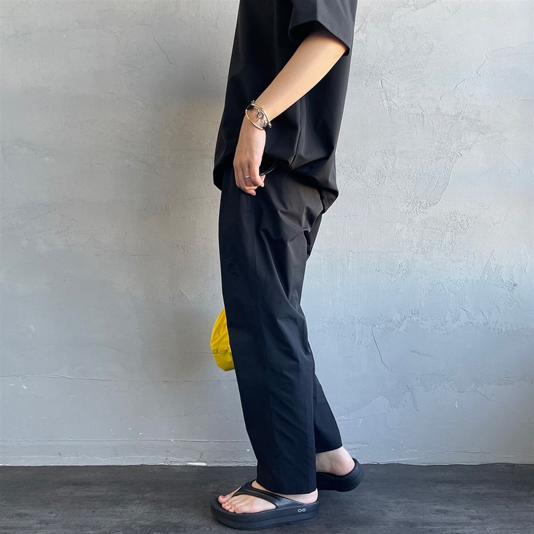 【JEANS FACTORY】ウォーターリパレントストレッチウーブンパンツ ブラック XL