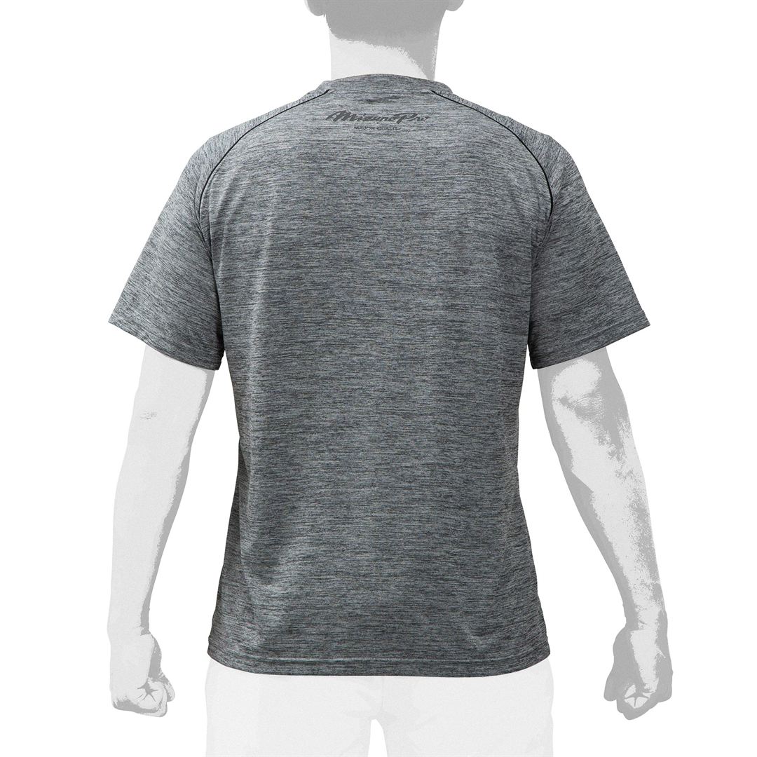 【ミズノプロ】杢Tシャツ グレー杢 S