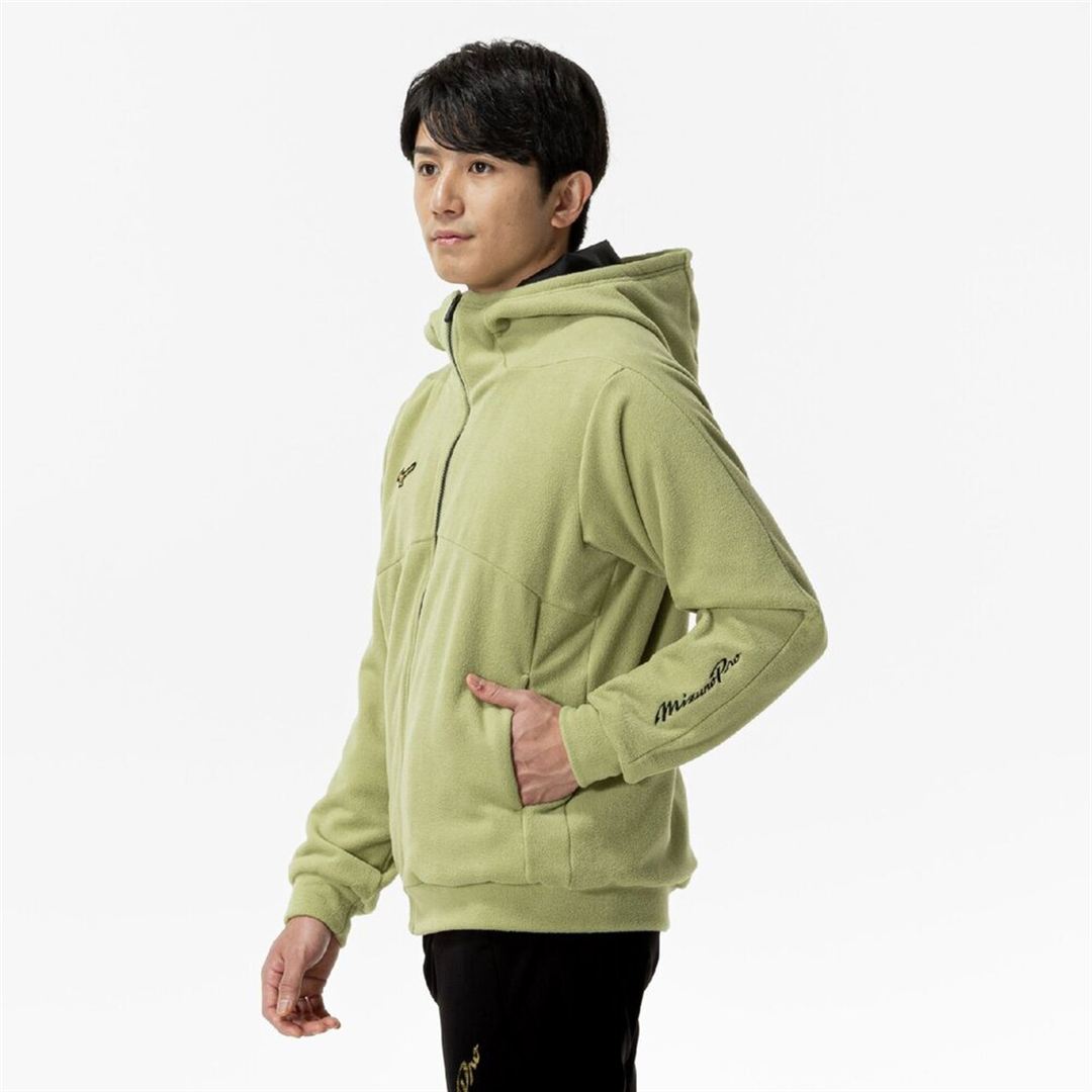 【ミズノ直営限定／ミズノプロ】プルーフフリースフーディ シダー XO