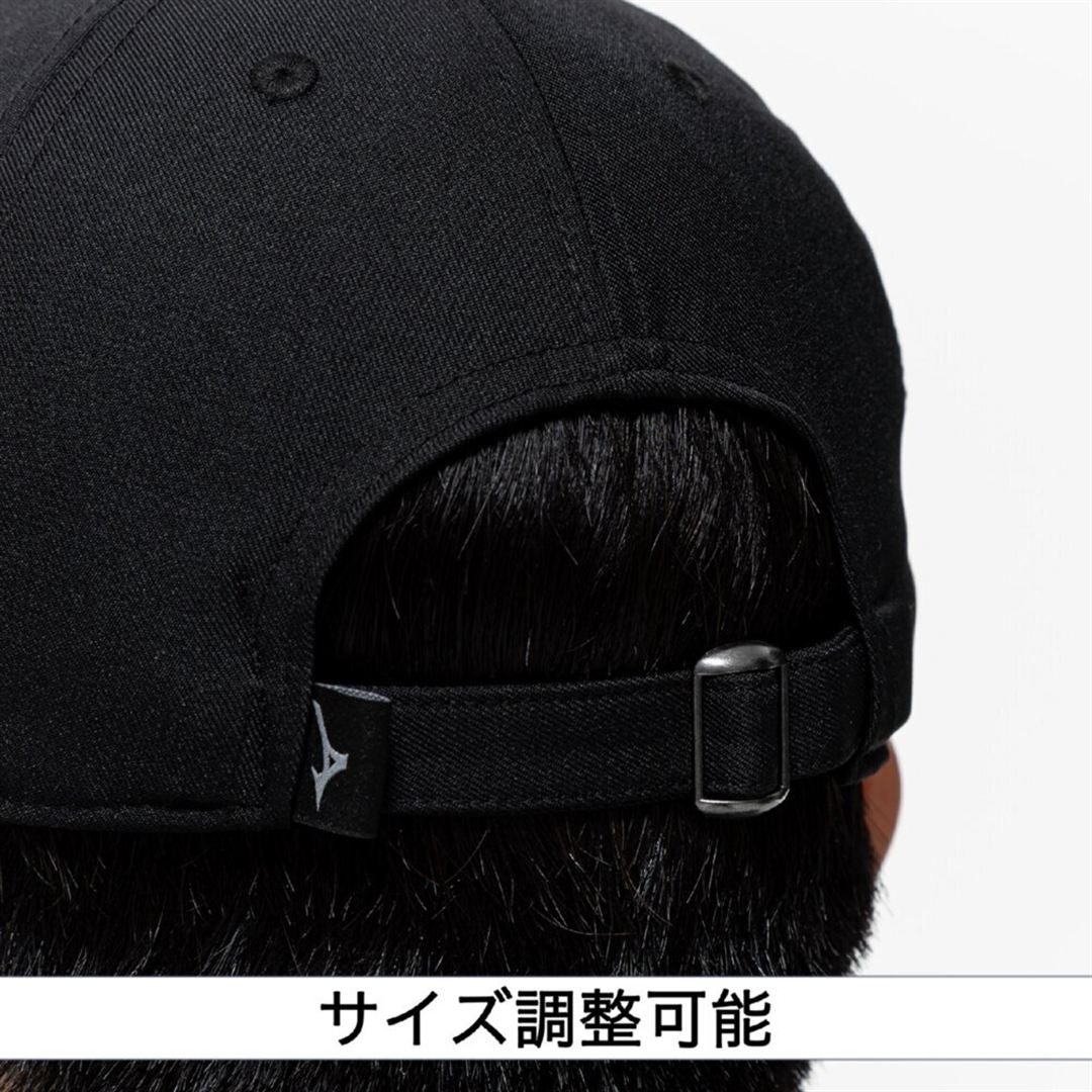 【ミズノ直営限定】ワンポイントロゴ キャップ ブラック
