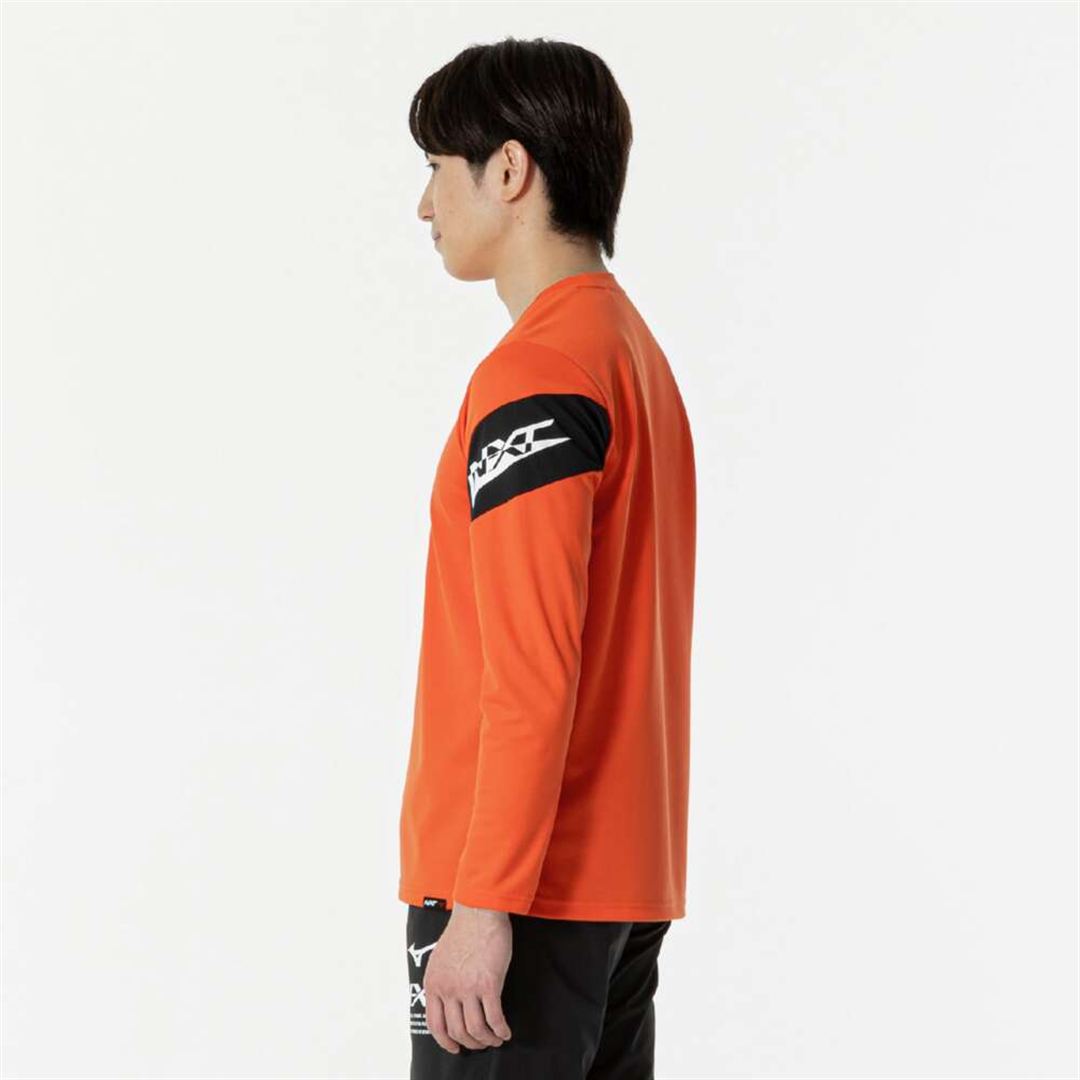 【抗菌防臭／防汚】N-XT Tシャツ(長袖) スパイシーオレンジ S