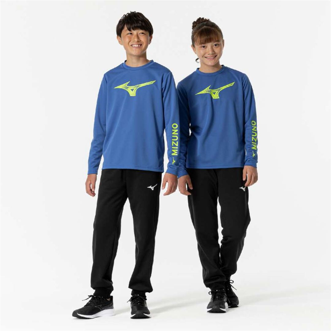 【抗菌防臭／防汚】GACHI Tシャツ(長袖) クラシックブルー 120