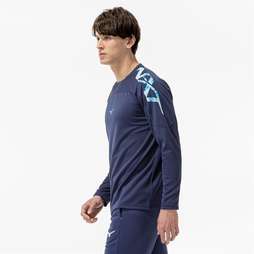 【抗菌防臭／防汚】N-XT Tシャツ(長袖) インシグニアブルー L