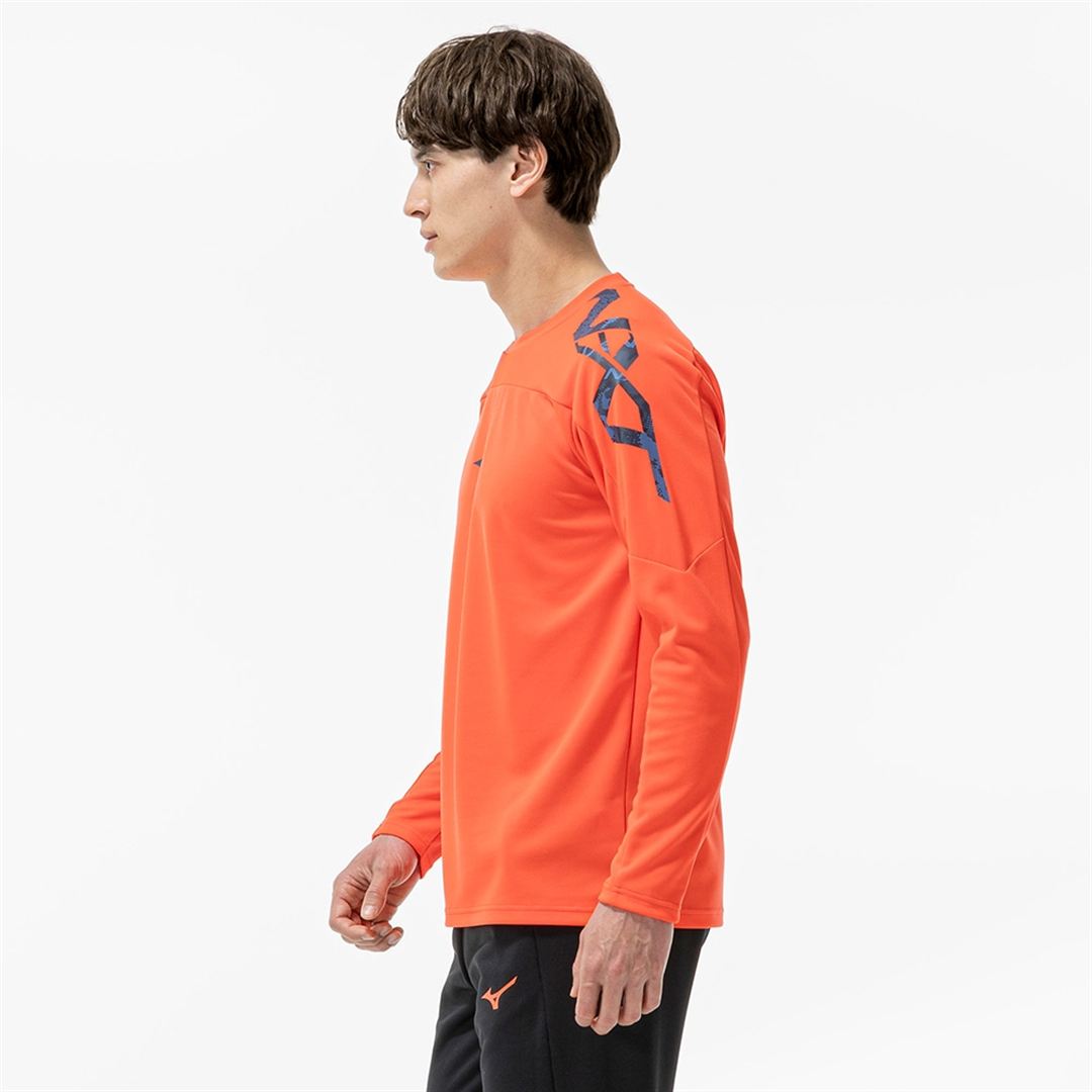 【抗菌防臭／防汚】N-XT Tシャツ(長袖) サンストーンオレンジ S