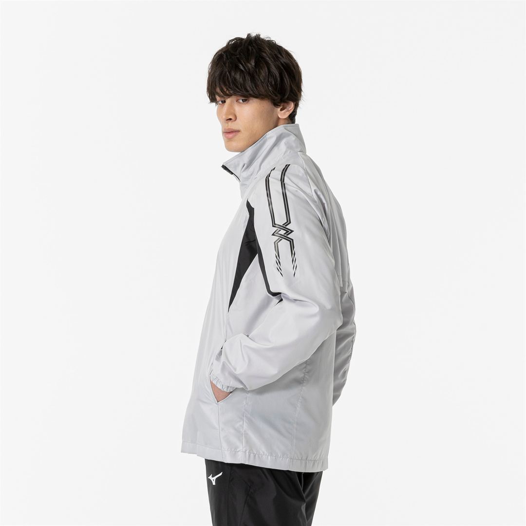 ウィンドブレーカージャケット ベイパーシルバー×ブラック XS