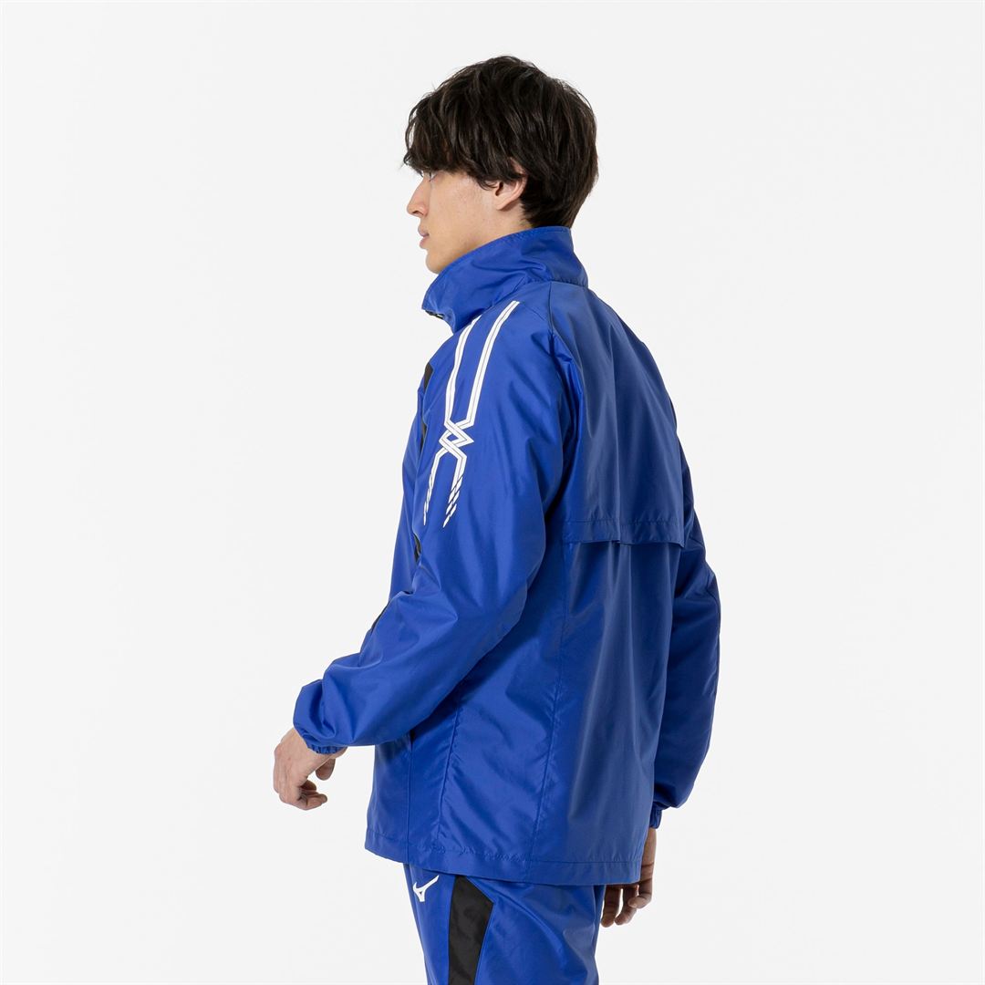 ウィンドブレーカージャケット サーフブルー×ブラック XS
