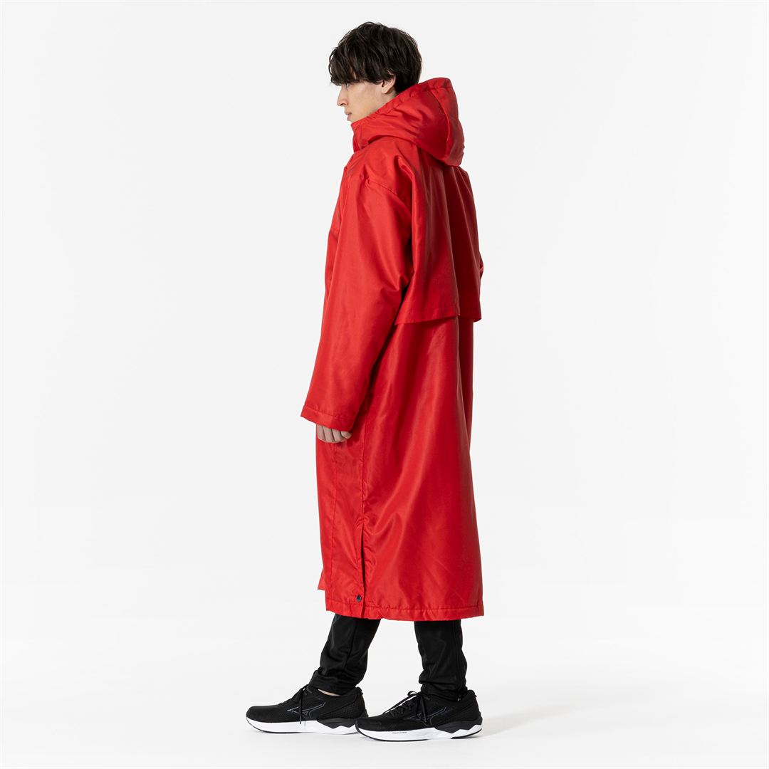 中綿ロングボアコート チャイニーズレッド XL