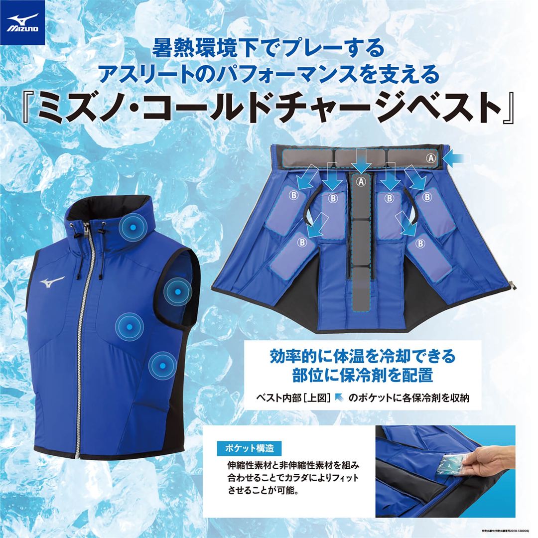 コールドチャージベスト サーフブルー S