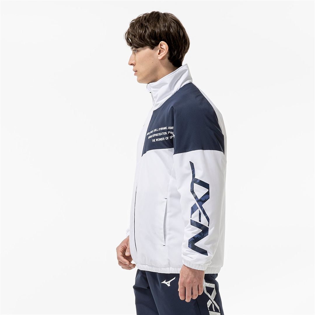 【吸湿発熱】N-XT 中綿ブレスサーモウォーマージャケット ホワイト S