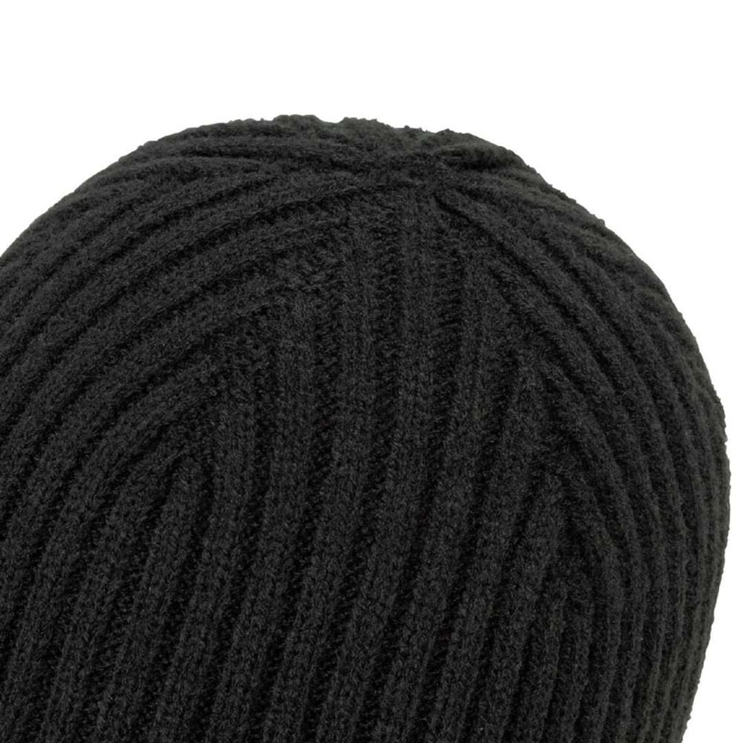 ニットキャップ ブラック×ホワイト 55-60