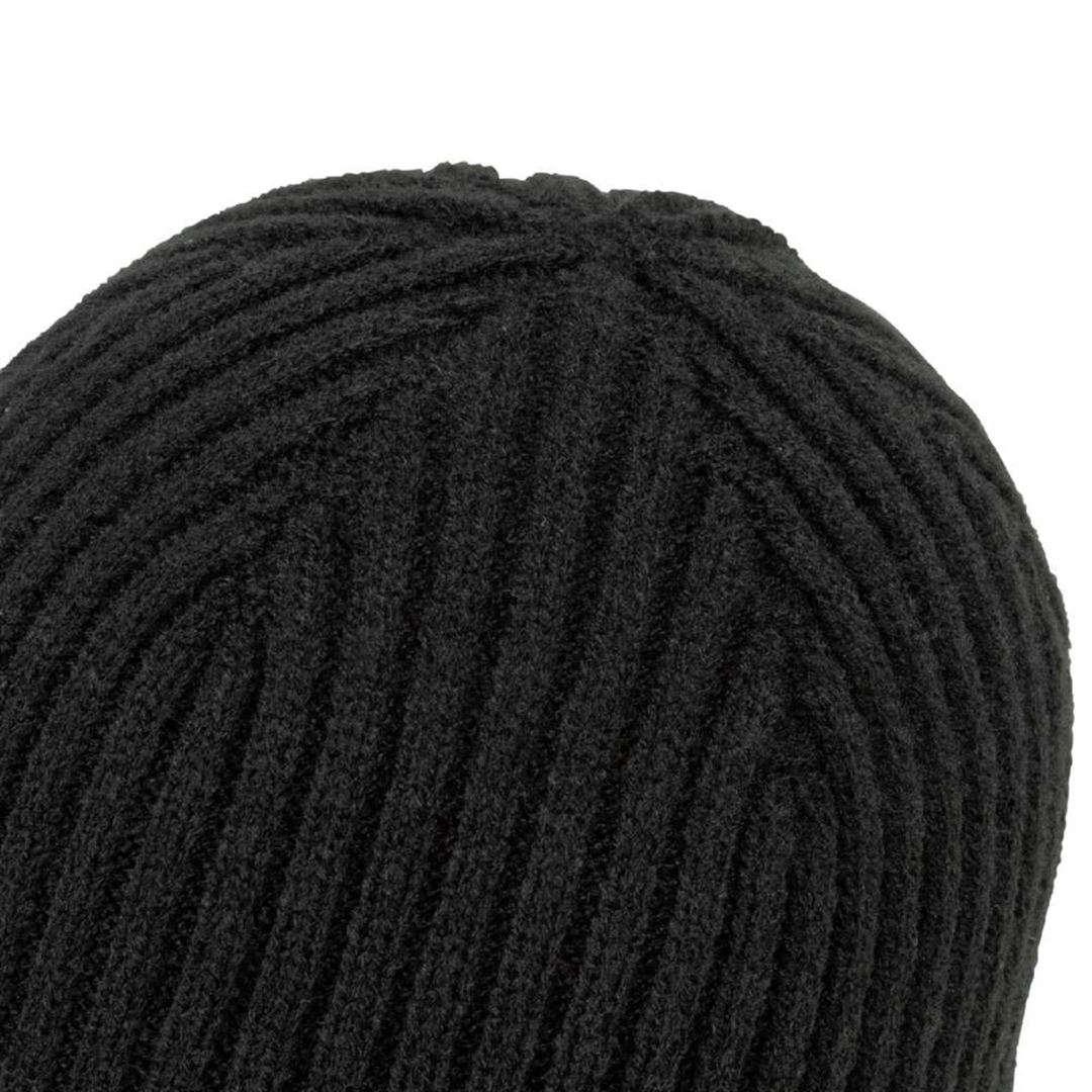 ニットキャップ ブラック×ゴールド 55-60