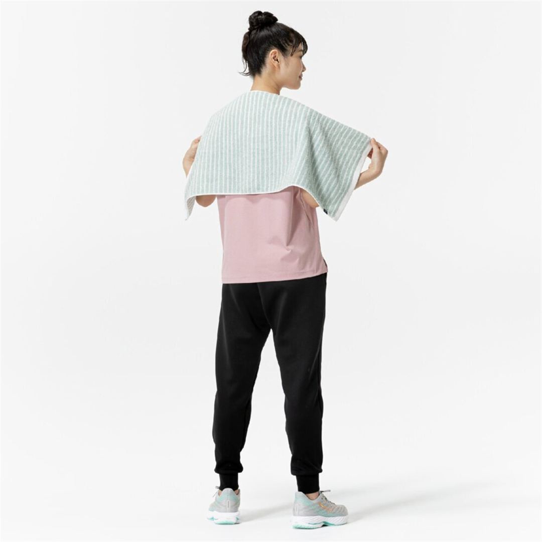 今治フェイスタオル(箱入り) アクアグリーン×ホワイト