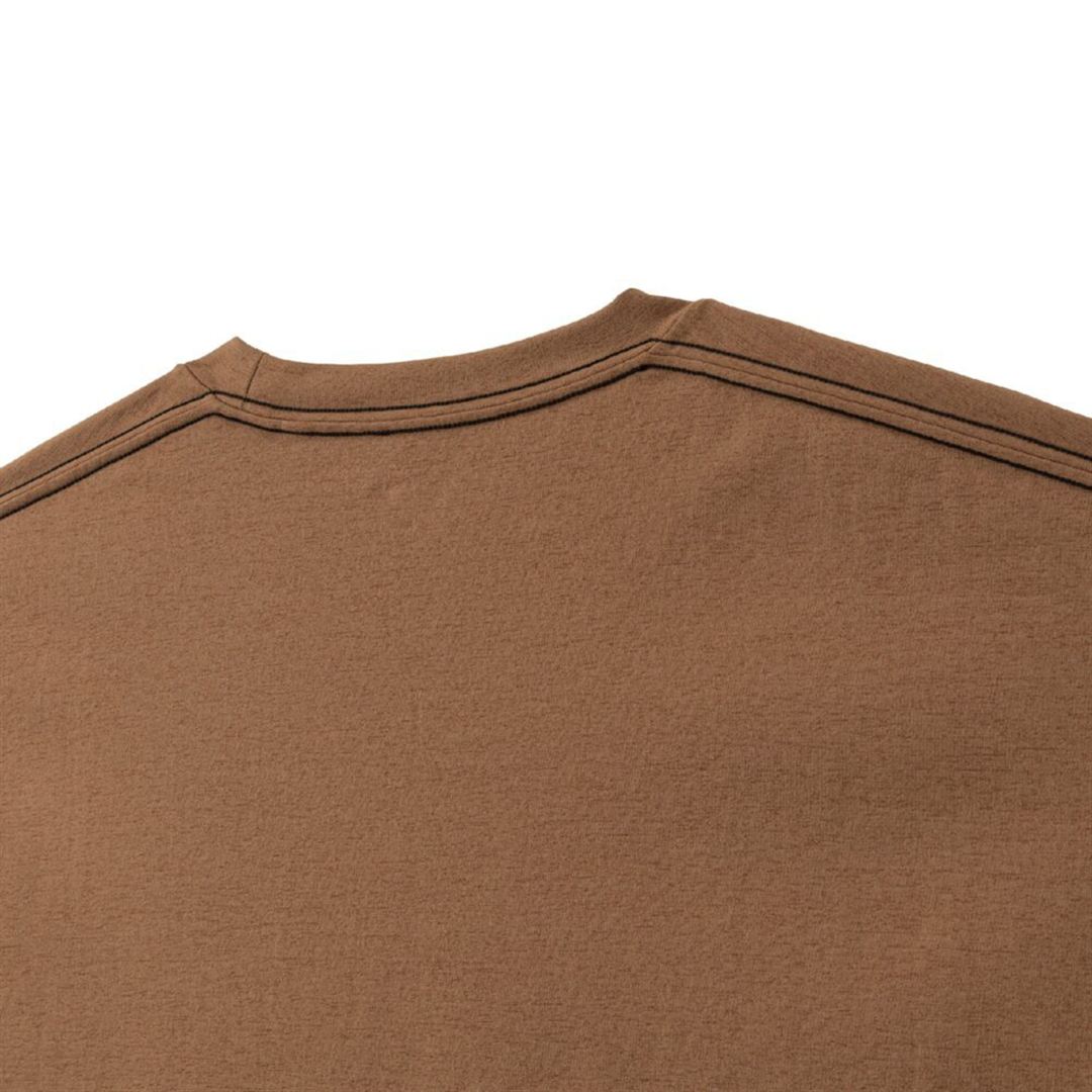 ルーズフィットグラフィックTシャツ ブラウン L