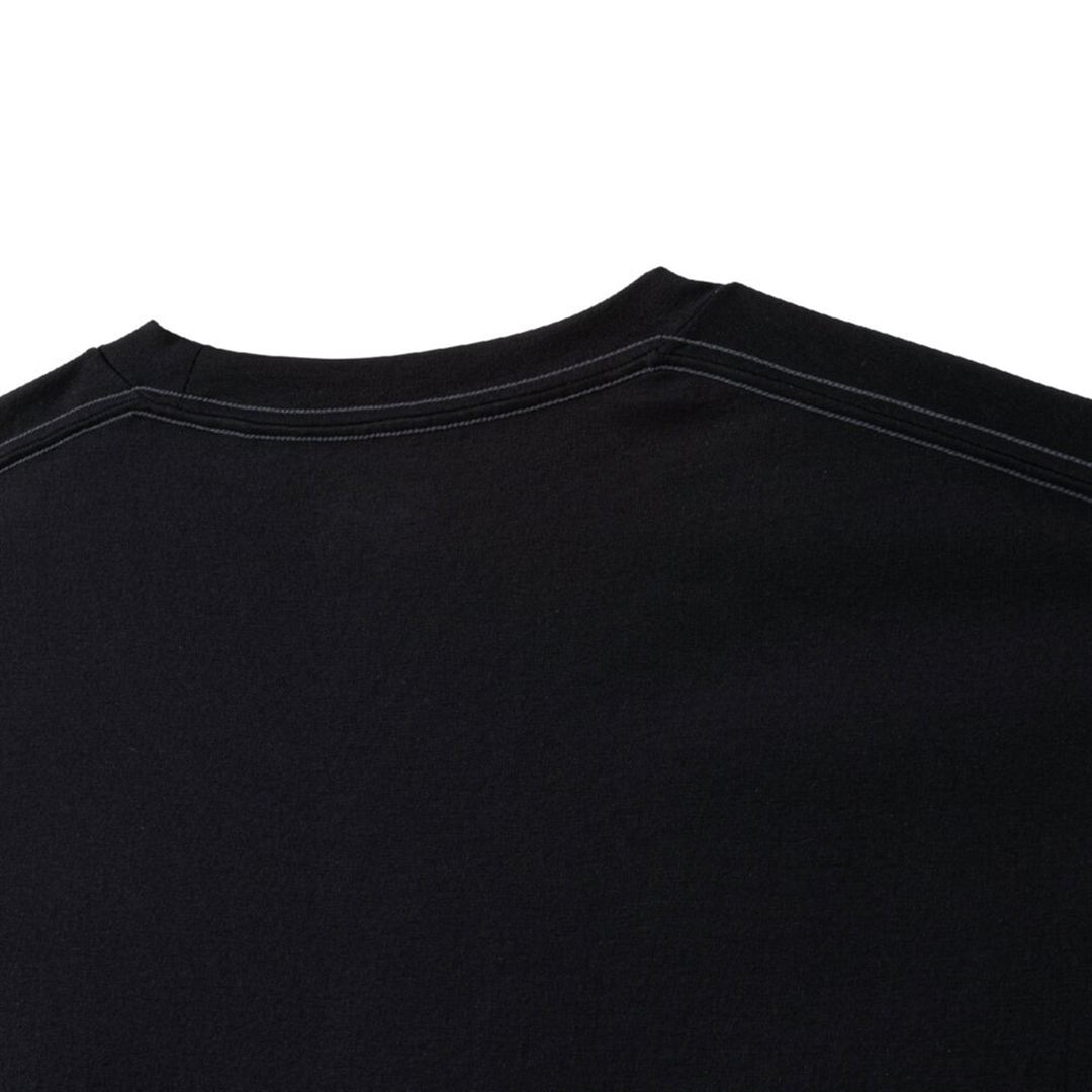 ルーズフィットTシャツ(長袖) ブラック XL