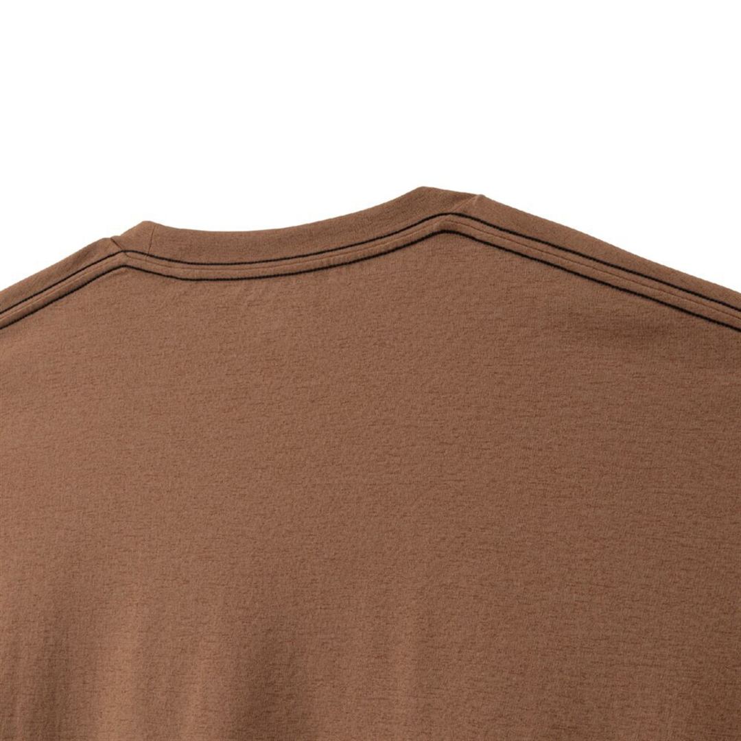 ルーズフィットTシャツ(長袖) ブラウン XL