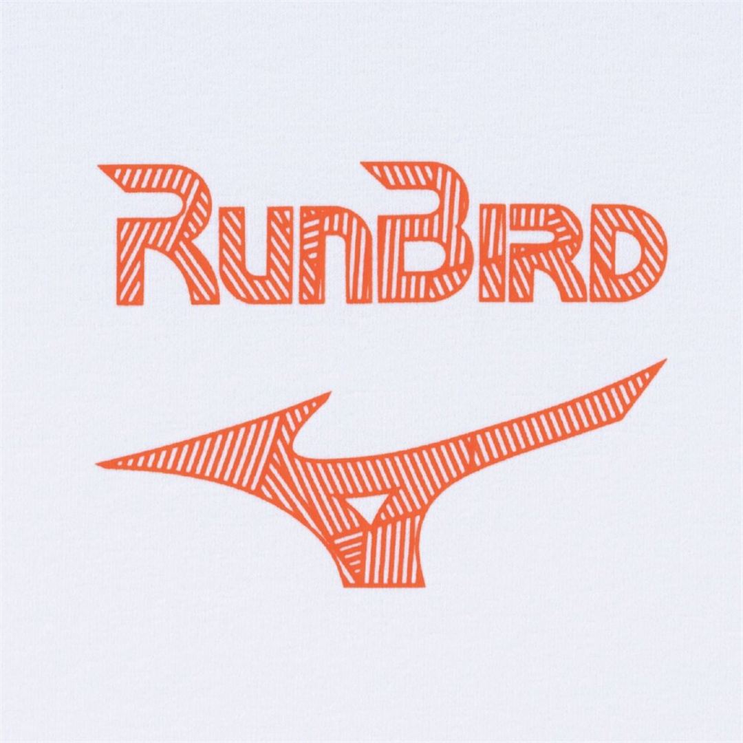 【ミズノ直営限定】ルーズフィットTシャツ(長袖) ホワイト×トリコロール XS