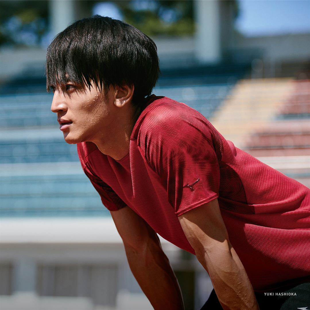 【汗処理／通気】ドライエアロフロークーラーTシャツ サルサレッド XS