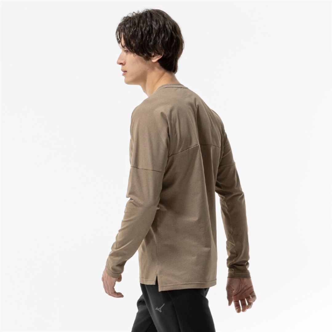 ソフトドライTシャツ(長袖) キャメル XL