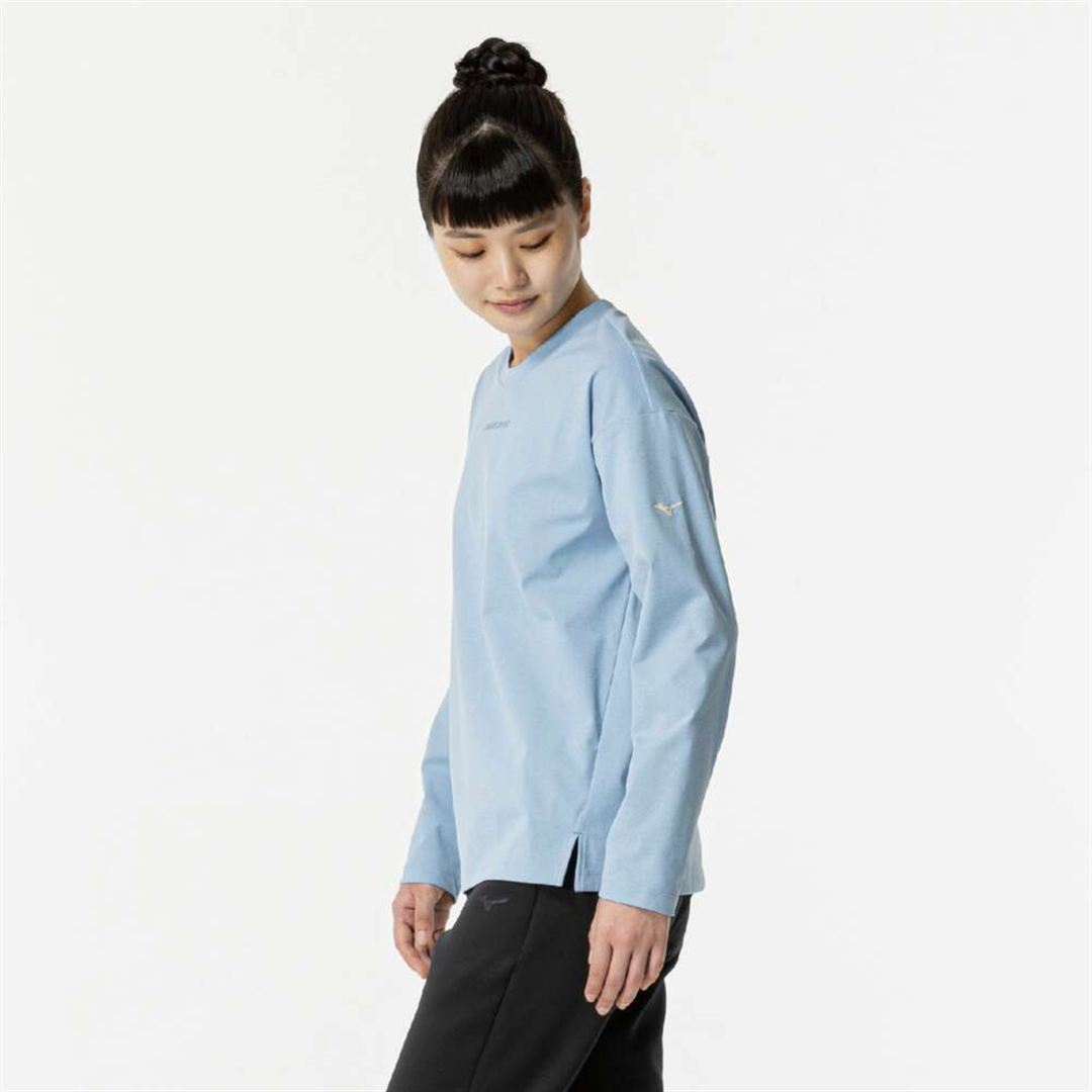 ソフトドライTシャツ(長袖) グレイシアブルー XL