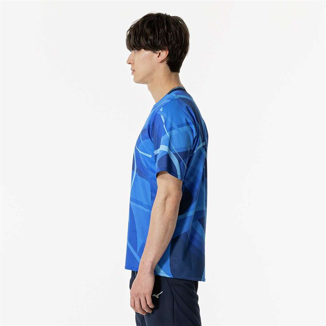 【汗処理／通気】ドライエアロフローラピッドTシャツ ディレクトワールブルー XS