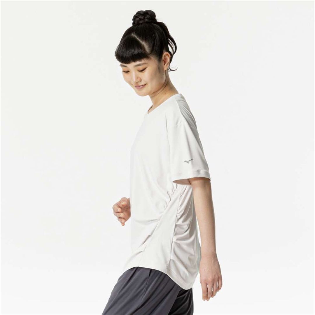 ストレッチスムースTシャツ ホワイトサンド S