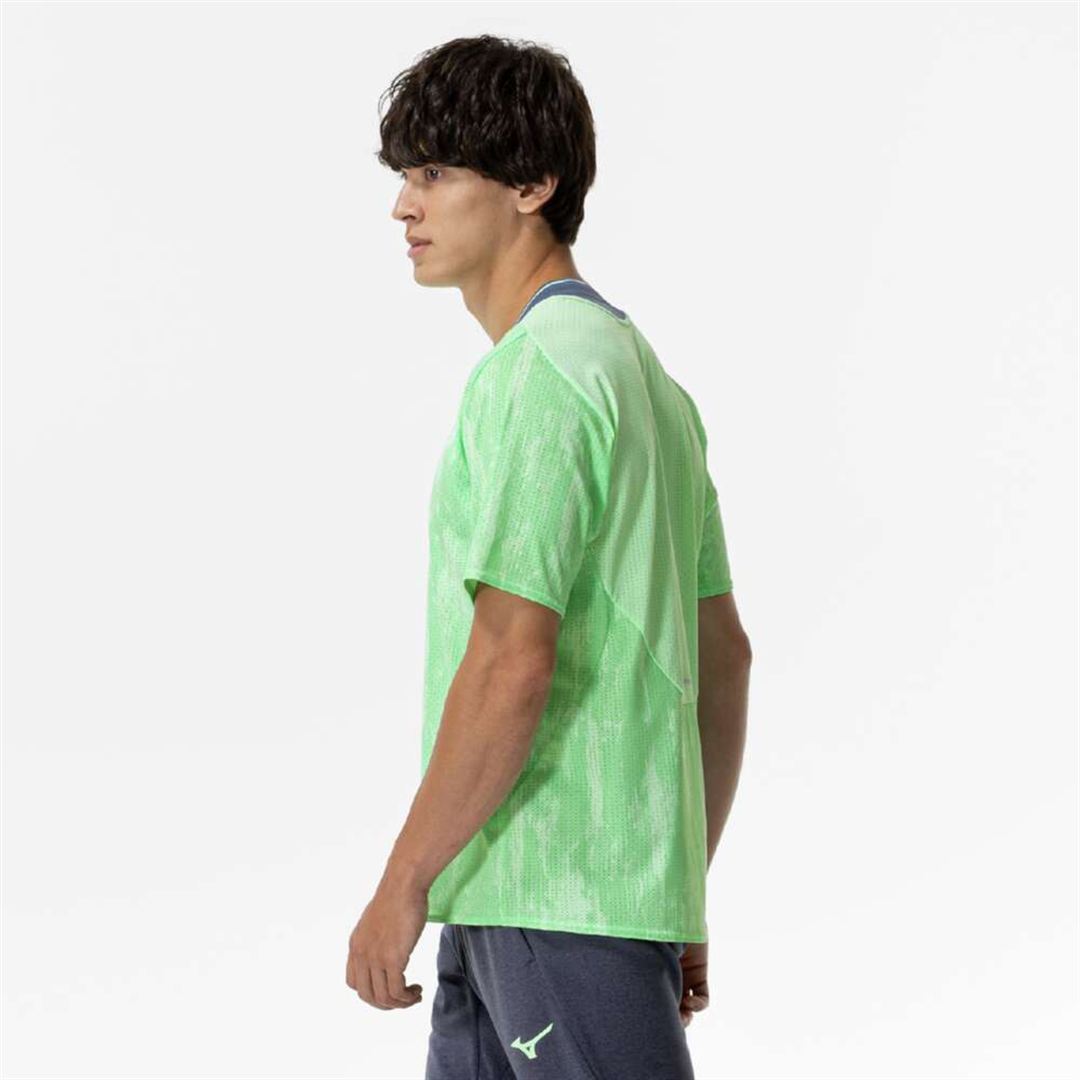 【汗処理／通気】ドライエアロフローラピッドTシャツ ネオミント XS