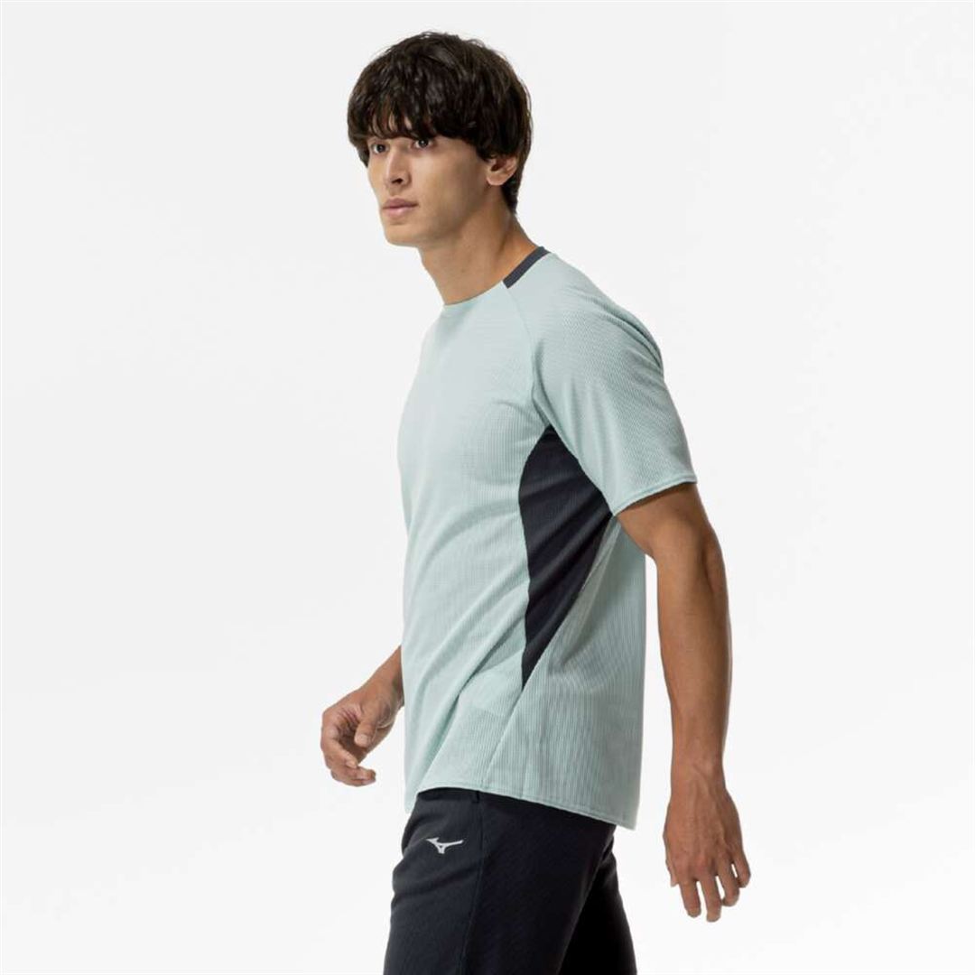 【汗処理／通気】ドライエアロフローTシャツ シトラスグリーン S