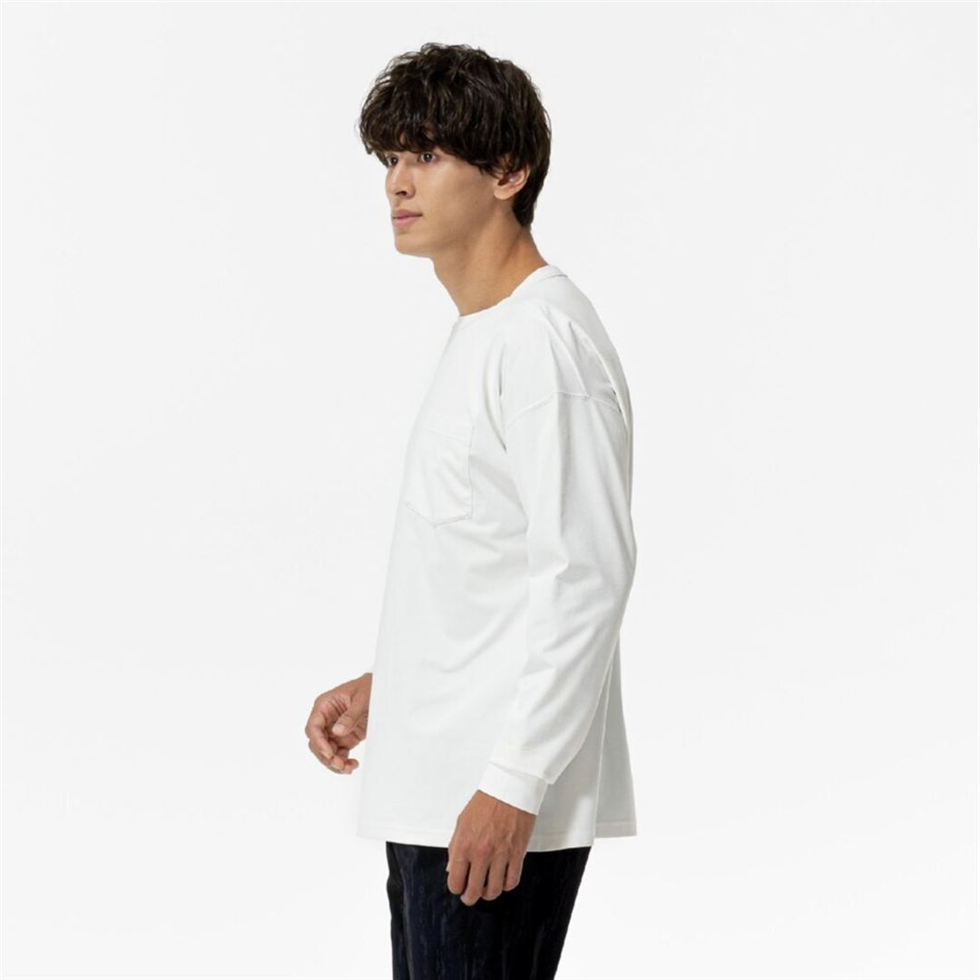 ソフトドライTシャツ(長袖) スノーホワイト XL