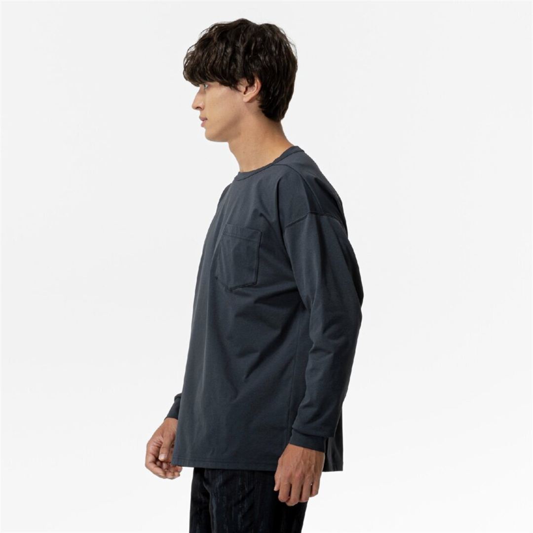 ソフトドライTシャツ(長袖) ダークネイビー XL