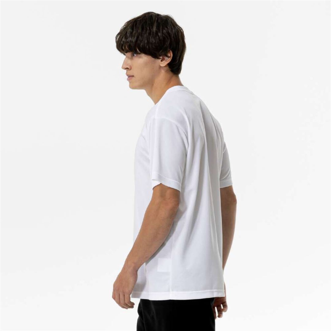 ナビドライTシャツ(半袖／丸首) ホワイト×ブラック S