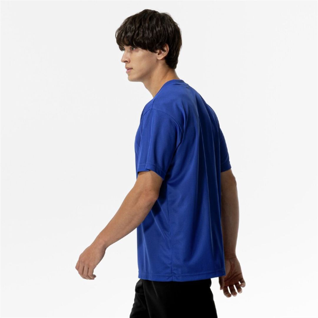 ナビドライTシャツ(半袖／丸首) サーフブルー×ホワイト XL