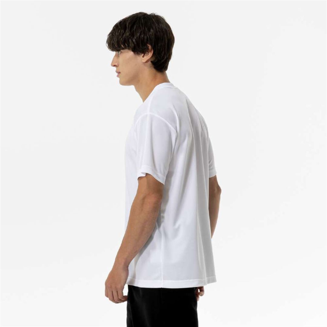 ナビドライTシャツ(半袖／Vネック) ホワイト×ブラック XL